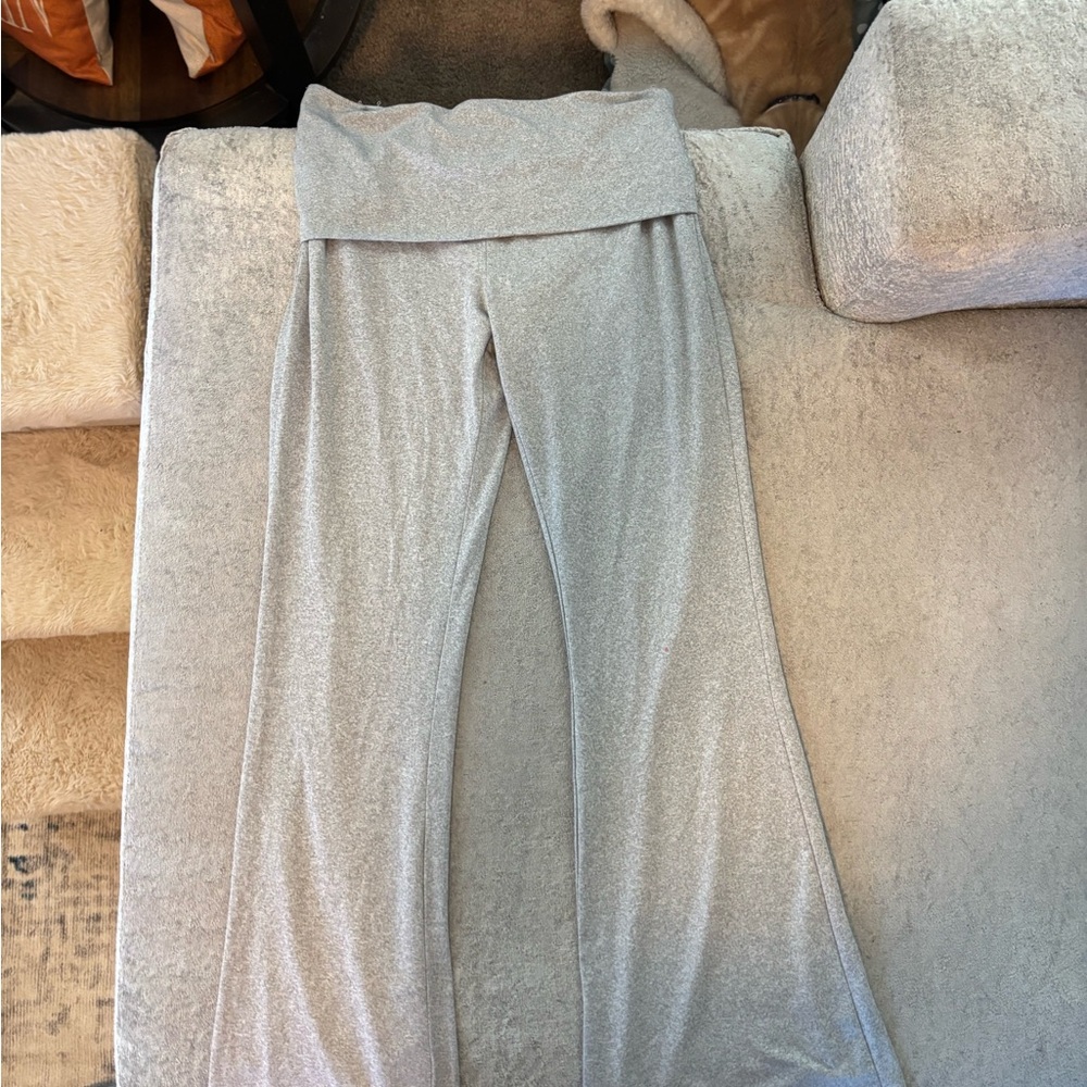 No Boundaries Silver Flare Pants